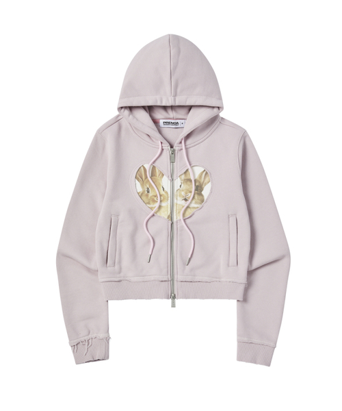 BABY RABBIT HOOD ZIP-UP LIGHT PINK 【公式通販】
