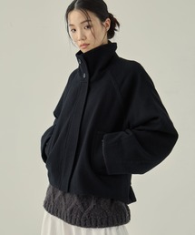 STUDIOUS（ステュディオス）の「【STUDIOUS/ステュディオス】Stand Collar Wool Blouson/スタンドカラーウールブルゾン/軽アウター/ショートコート（ブルゾン）」