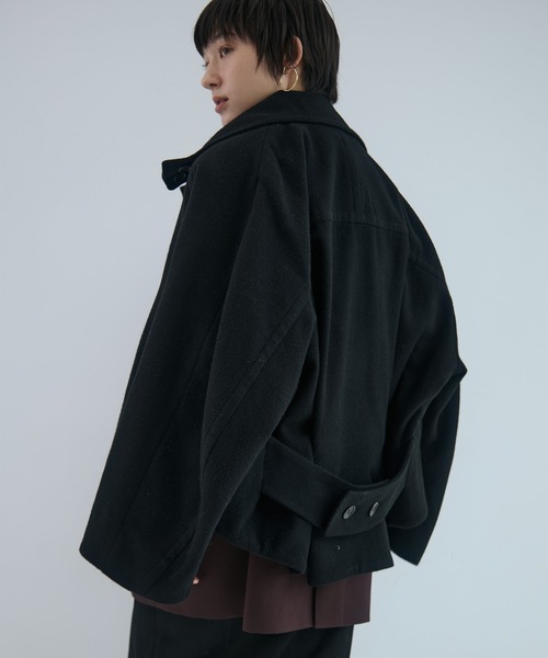 STUDIOUS/ステュディオス】Stand Collar Wool Blouson/スタンドカラー