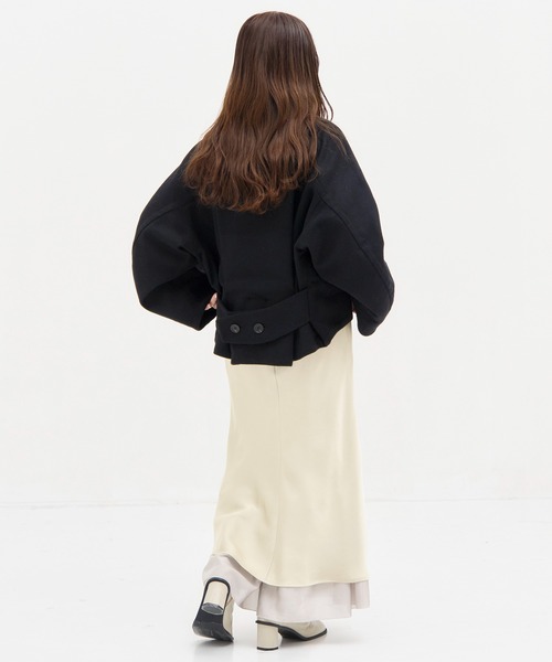 STUDIOUS/ステュディオス】Stand Collar Wool Blouson/スタンドカラー
