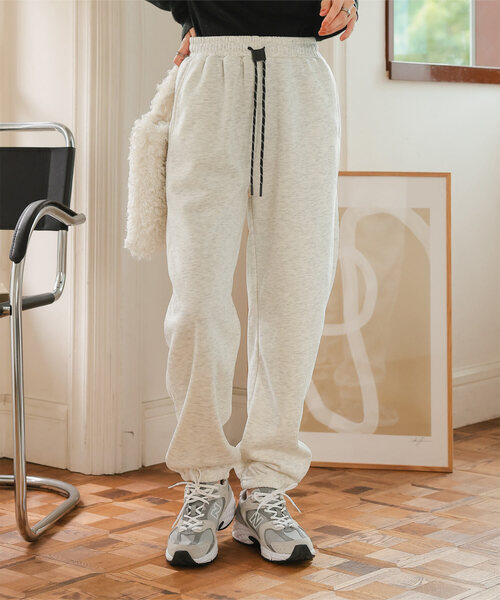 Eve harapeco 商店 スウェット パンツ Sweat Pants 大きいサイズ有/裏起毛】冬もぽかぽか 韓国っぽ スウェットジョガー