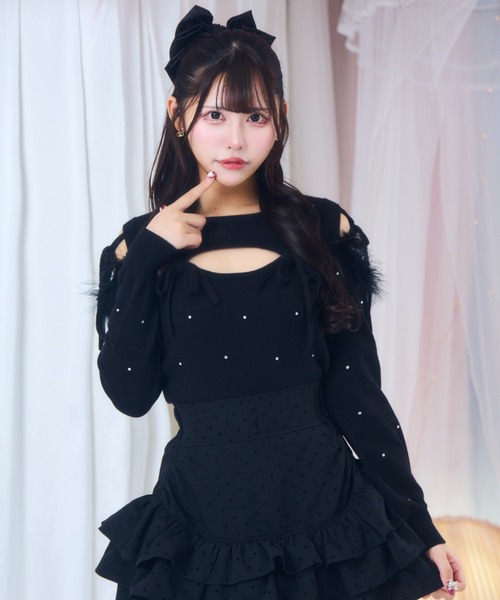 セール】ビジューリボンニット（ニット/セーター）｜ReAmour