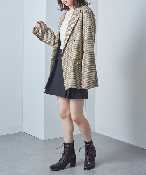 MAISON BREEZE（メゾンブリーズ）の「【MAISON BREEZE】≪美脚≫ レースアップショートブーツ LIM（ブーツ・レディース・ブラック/ダークブラウン・S/M/LL/L）」の15枚目の写真