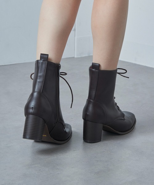 MAISON BREEZE（メゾンブリーズ）の「【MAISON BREEZE】≪美脚≫ レースアップショートブーツ LIM（ブーツ・レディース・ブラック/ダークブラウン・S/M/LL/L）」の13枚目の写真
