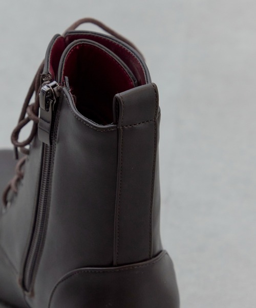 MAISON BREEZE（メゾンブリーズ）の「【MAISON BREEZE】≪美脚≫ レースアップショートブーツ LIM（ブーツ・レディース・ブラック/ダークブラウン・S/M/LL/L）」の22枚目の写真
