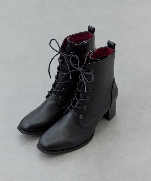 MAISON BREEZE（メゾンブリーズ）の「【MAISON BREEZE】≪美脚≫ レースアップショートブーツ LIM（ブーツ・レディース・ブラック/ダークブラウン・S/M/LL/L）」の9枚目の写真