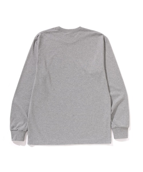 A BATHING APE（アベイシングエイプ）の「ONE POINT LS TEE（Tシャツ/カットソー・メンズ・サックスブルー/ブラック/ホワイト/グリーン/グレー/ネイビー・XX-LARGE/MEDIUM/LARGE/X-LARGE/XXX-LARGE/SMALL）」の9枚目の写真