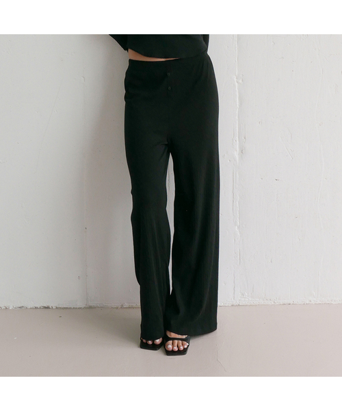 DEARSTALKER（ディアストーカー）の「D. BASIC PJ POINTELLE PANTS - 3 COLOR（その他パンツ・レディース・グレー/ブルー/ブラック・FREE）」の2枚目の写真