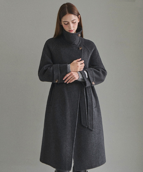 SLOWLOLLI(スローローリ)の「Essential handmade coat_2 Colors(トレンチコート・レディース・チャコール/アイボリー・FREE)」の5枚目の写真