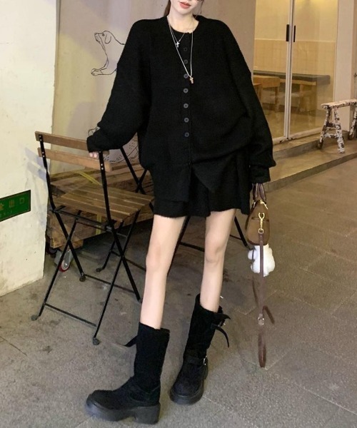 maison de LATIR(メゾンドラティール)の「ゆるっと可愛い、秋冬ニットセット(ニット/セーター・レディース・グレー/ブラック/ベージュ・FREE)」の13枚目の写真