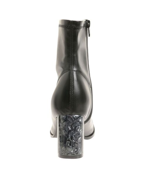 MERCURYDUO（マーキュリーデュオ）の「フェイクレザースクエアトゥストレッチショートブーツ（ブーツ・レディース・アイボリー/ブラック/ブラウン・38/36）」の12枚目の写真