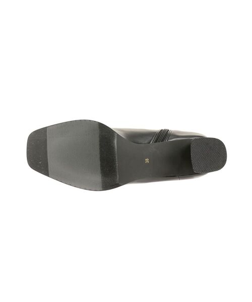 MERCURYDUO（マーキュリーデュオ）の「フェイクレザースクエアトゥストレッチショートブーツ（ブーツ・レディース・アイボリー/ブラック/ブラウン・38/36）」の14枚目の写真