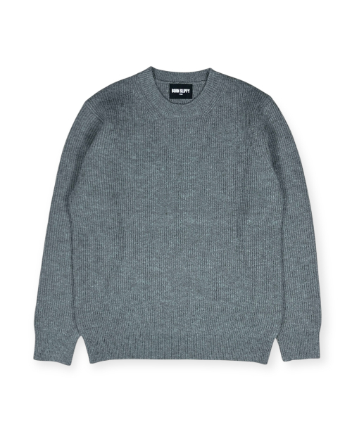 BORN SLIPPY(ボーンスリッピー)の「Soft Hachi Cushion Round Knit (Charcoal)(ニット/セーター・メンズ・その他・FREE)」の5枚目の写真