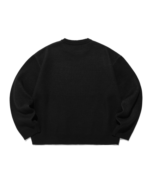 NICE GHOST CLUB(ナイスゴーストクラブ)の「TORNADO LOGO KNIT_BLACK(NG2DFUK607A)(ニット/セーター・レディース・ブラック・SMALL/LARGE/MEDIUM)」の2枚目の写真