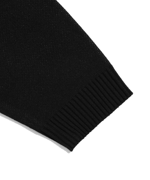 NICE GHOST CLUB(ナイスゴーストクラブ)の「TORNADO LOGO KNIT_BLACK(NG2DFUK607A)(ニット/セーター・レディース・ブラック・SMALL/LARGE/MEDIUM)」の5枚目の写真