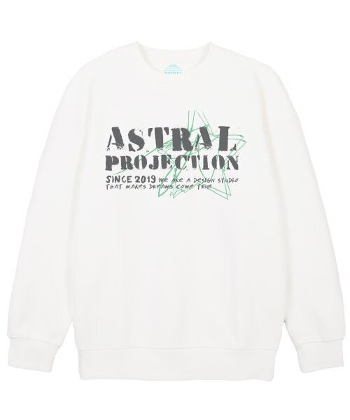 ASTRAL PROJECTION(アストラルプロジェクション)の「ヴィンテージレタリングルーズフィットスウェット_ホワイト(スウェット・メンズ・その他・LARGE/MEDIUM/XX-LARGE/X-LARGE)」の1枚目の写真