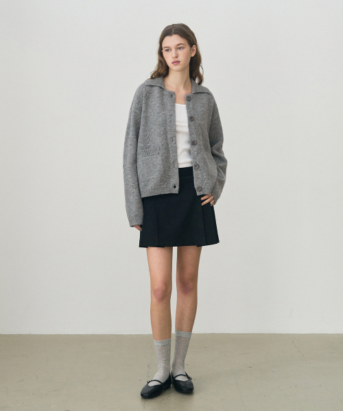 DRAWFIT WOMEN（ドローフィットウーマン）の「ミニケーブルオーバーサイズカラーガーディガン[M.GREY]（カーディガン/ボレロ・レディース・その他・SMALL/MEDIUM）」の3枚目の写真