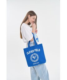 CLEVER FIELD（クレバーフィールド）の「テニスフリースモールエコバッグ[ブルー]（エコバッグ/サブバッグ）」