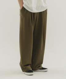 CAMEL WORK（キャメルワーク）の「ワンタックワイドスウェットパンツ（カーキ）（スウェットパンツ）」