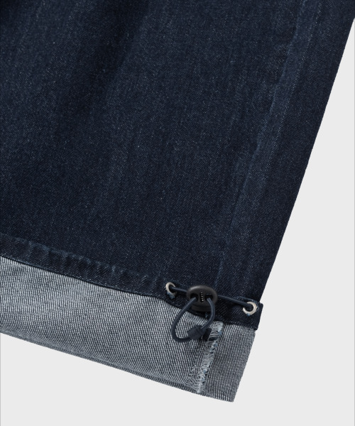 NONBLANK(ノンブランク)の「ツーピンタックワイドフィットデニムパンツ_INDIGO(デニムパンツ・メンズ・ダークネイビー・MEDIUM/LARGE/X-LARGE)」の10枚目の写真