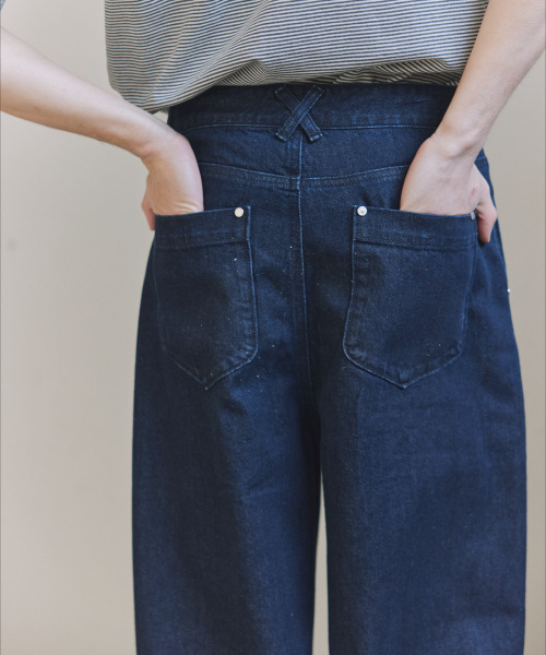 NONBLANK(ノンブランク)の「ツーピンタックワイドフィットデニムパンツ_INDIGO(デニムパンツ・メンズ・ダークネイビー・MEDIUM/LARGE/X-LARGE)」の13枚目の写真