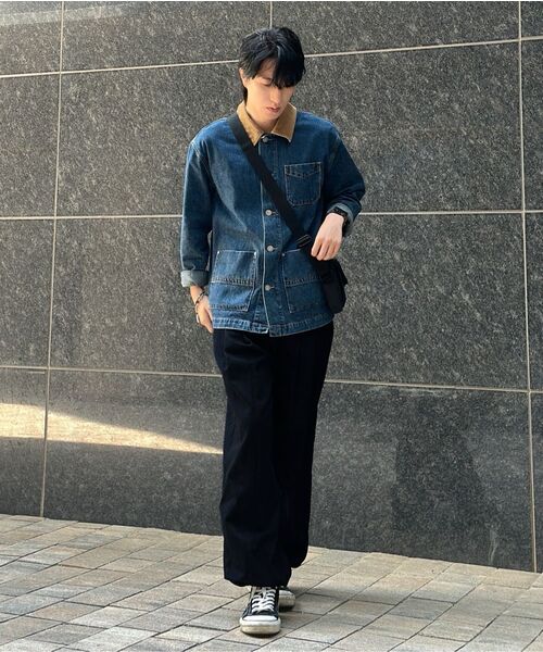 NONBLANK(ノンブランク)の「ツーピンタックワイドフィットデニムパンツ_INDIGO(デニムパンツ・メンズ・ダークネイビー・MEDIUM/LARGE/X-LARGE)」の22枚目の写真