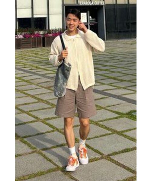NONBLANK(ノンブランク)の「ワイドフィットリネンハーフパンツ_MOCHA(その他パンツ・メンズ・その他・MEDIUM/SMALL/X-LARGE/LARGE)」の21枚目の写真