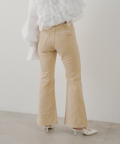 Chico（チコ）の「レースデザインフレアデニム（デニムパンツ・レディース・ブルー系その他/ブルー/ネイビー・SMALL/MEDIUM）」の15枚目の写真