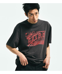 EXTRAORDINARY（エクストラオーディナリー）の「Heavy cotton EX VINTAGE LOGO TEE CHARCOAL（Tシャツ/カットソー）」
