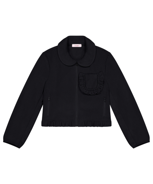 LO AXUAL(ロ・アクシュアル)の「FLEECE FRILL POCKET JACKET_BLACK(その他アウター・レディース・その他・FREE)」の10枚目の写真