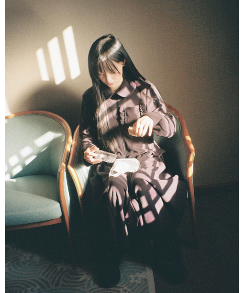 LO AXUAL(ロ・アクシュアル)の「FLEECE FRILL POCKET JACKET_BLACK(その他アウター・レディース・その他・FREE)」の13枚目の写真