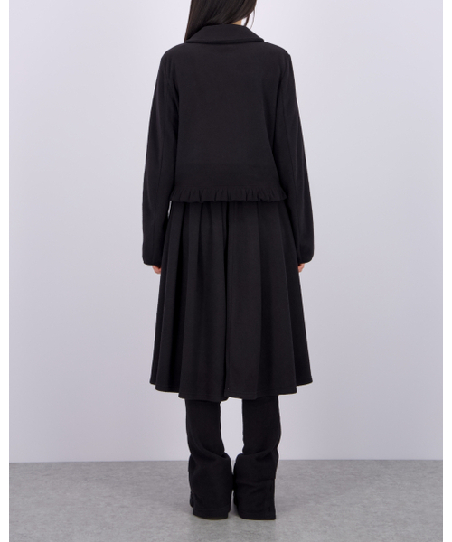 LO AXUAL(ロ・アクシュアル)の「FLEECE FRILL POCKET JACKET_BLACK(その他アウター・レディース・その他・FREE)」の8枚目の写真