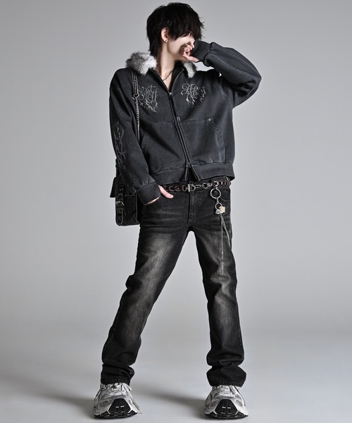 ADRER(アドラー)の「Hybrid Stretch Semi-Flare Denim / ハイブリッドストレッチセミフレアデニム(デニムパンツ・メンズ・ブルー/ブラック/ブラック系1・L/M/S/XS)」の17枚目の写真