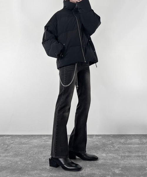 ADRER（アドラー）の「Hybrid Stretch Semi-Flare Denim / ハイブリッドストレッチセミフレアデニム（デニムパンツ・メンズ・ブルー/ブラック・L/M/S/XS）」の18枚目の写真