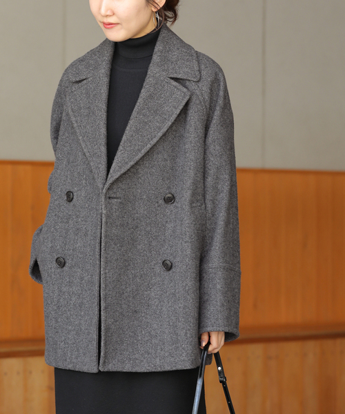 ジャーナルスタンダードレリューム 尾州ウールPコート Super100 紺38 ジャーナルスタンダード レリューム JOURNAL STANDARD relume 《追加2