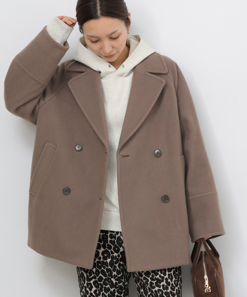 セール】《追加2》尾州ウールスーパー100モッサPコート（ピーコート