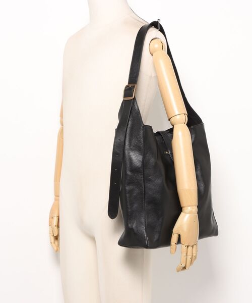 BICASH(ビカーシ)の「【BICASH/ビカーシ】レザーショルダーバッグ /#B863(ショルダーバッグ・メンズ・ダークブラウン/ブラック・FREE)」の6枚目の写真