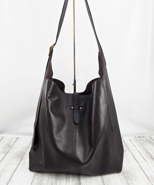 BICASH(ビカーシ)の「【BICASH/ビカーシ】レザーショルダーバッグ /#B863(ショルダーバッグ・メンズ・ダークブラウン/ブラック・FREE)」の7枚目の写真