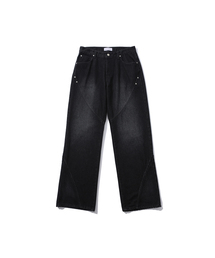 EYEUNDERSTAND（アイアンダスタンド）の「Twist Line Denim Pants ( Black)（デニムパンツ）」