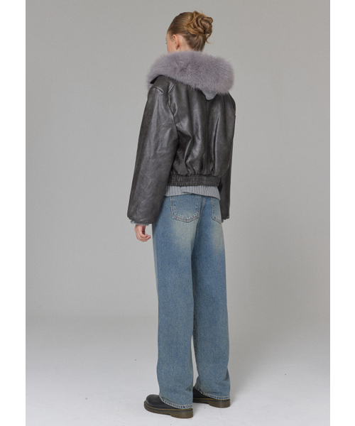 BUTTON UP(ボタンアップ)の「クラシックウォッシュセミワイド起毛デニム(デニムパンツ・レディース・その他・SMALL/MEDIUM/LARGE)」の6枚目の写真