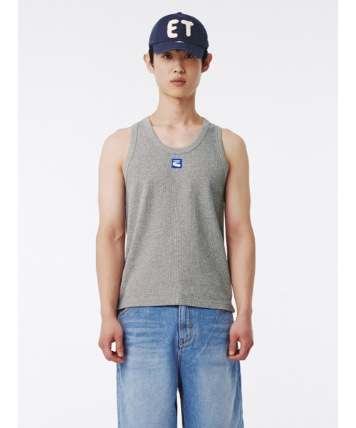 KIJUN MEN(キジュンメンズ)の「(M) Patch Tank Top Melange Grey(Tシャツ/カットソー・メンズ・その他・MEDIUM/LARGE)」の1枚目の写真