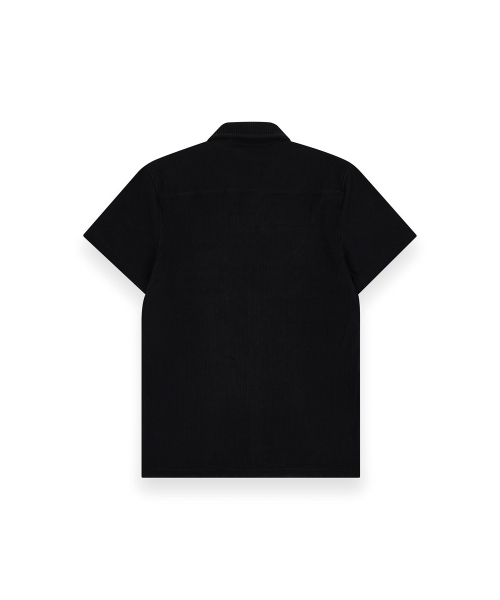 R-4（アールフォー）の「R-0051 / コージーブラシ リゾートシャツ（ブラック）（Tシャツ/カットソー・メンズ・ブラック・LARGE/X-LARGE/MEDIUM）」の3枚目の写真