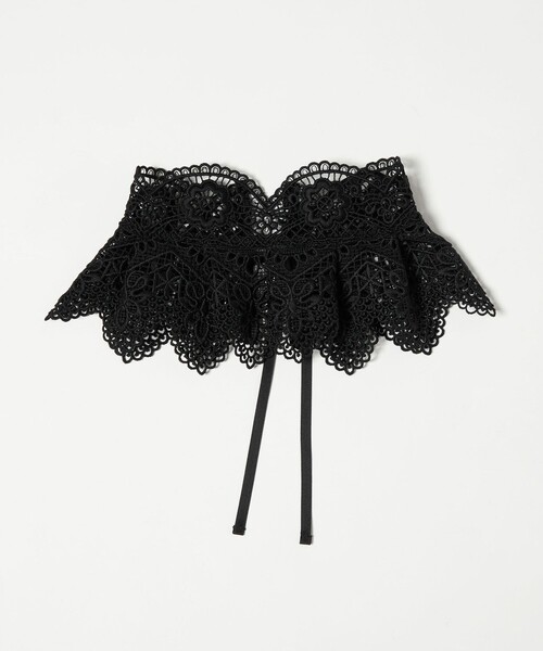 IRIS47(イリスフォーセブン)の「<AYA KANEKO×IRIS 47×UNITED ARROWS>レース つけ襟(付け襟・レディース・ブラック/ホワイト・FREE)」の7枚目の写真