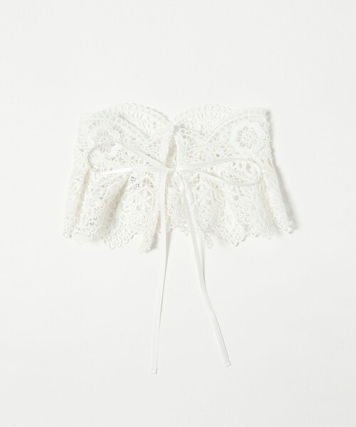 IRIS47(イリスフォーセブン)の「<AYA KANEKO×IRIS 47×UNITED ARROWS>レース つけ襟(付け襟・レディース・ブラック/ホワイト・FREE)」の9枚目の写真