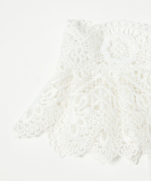 IRIS47(イリスフォーセブン)の「<AYA KANEKO×IRIS 47×UNITED ARROWS>レース つけ襟(付け襟・レディース・ブラック/ホワイト・FREE)」の10枚目の写真