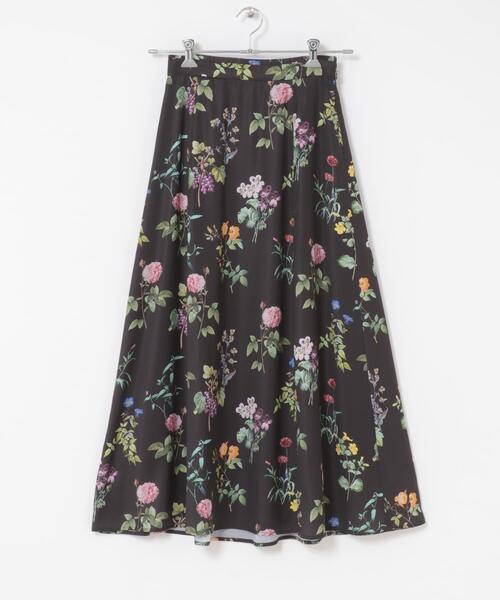 URBAN RESEARCH ROSSO WOMEN(アーバンリサーチ ロッソ)の「ボタニカルプリントマキシスカート(スカート・レディース・ブラック/オフホワイト・FREE)」の5枚目の写真