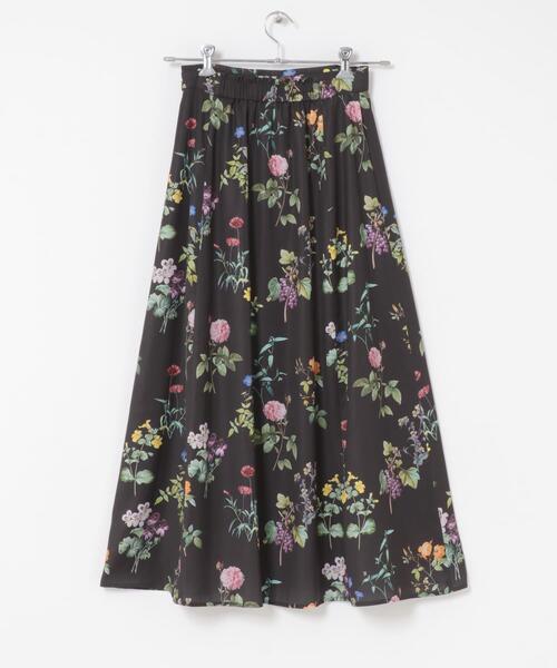 URBAN RESEARCH ROSSO WOMEN(アーバンリサーチ ロッソ)の「ボタニカルプリントマキシスカート(スカート・レディース・ブラック/オフホワイト・FREE)」の7枚目の写真