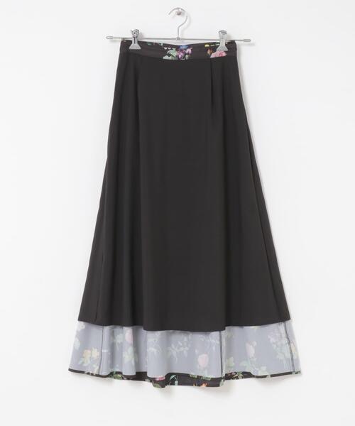 URBAN RESEARCH ROSSO WOMEN(アーバンリサーチ ロッソ)の「ボタニカルプリントマキシスカート(スカート・レディース・ブラック/オフホワイト・FREE)」の8枚目の写真