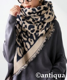antiqua | レオパード柄 大判ストール(ストール/ショール)
