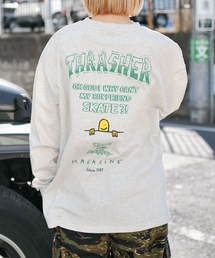 THRASHER（スラッシャー）の「Mark Gonzales L S T-SHIRTS THRASHER スラッシャー コラボ長袖TシャツロンT（Tシャツ/カットソー）」